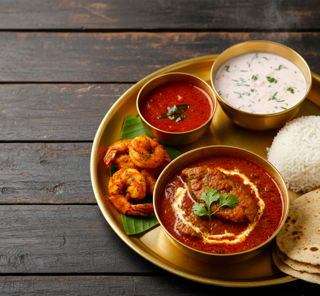 Chef cooking Malvani food